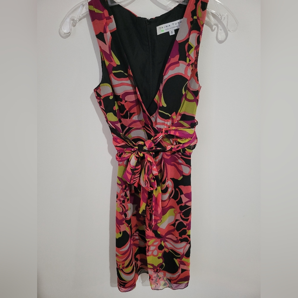 Trina Turk Abstract Floral Dress